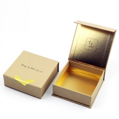 Luxury Golden Fancy Paper Book Shaped Box Packaging Gift Box With Magnetic Closure