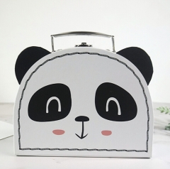 子供のためのパンダデザイン紙のスーツケースボックス動物のデザイン