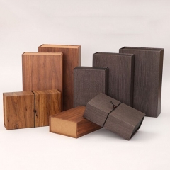 木製のデザインペーパーギフトボックス
