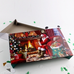サンタクロースデザイン折りたたみ紙梱包箱用クリスマス