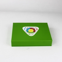 梱包用のリサイクルされた緑の本の形の紙のギフトボックス