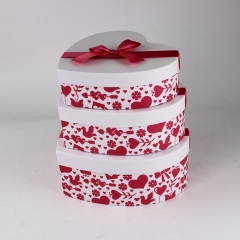 卸売とカスタムハート形の紙はバレンタインの日に花のボックスを設定します